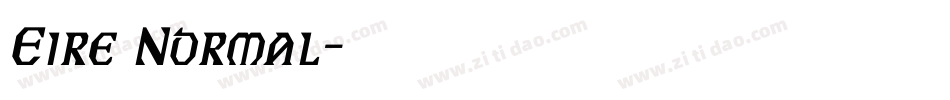 Eire Normal字体转换